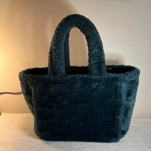 kate spade Dark Teal Faux Fur Tote - Picture 3 of 8